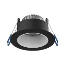 Noxion LED Spot Ares Djup Svart 6W 540lm 927-940 3CCT - med Inre Ring Vit | Utskärning   68mm