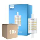 Flerpack 10x Philips CorePro LED R7S Linear 78mm Klar 7W 1000lm - 840 Kallvit | Ersättare 60W